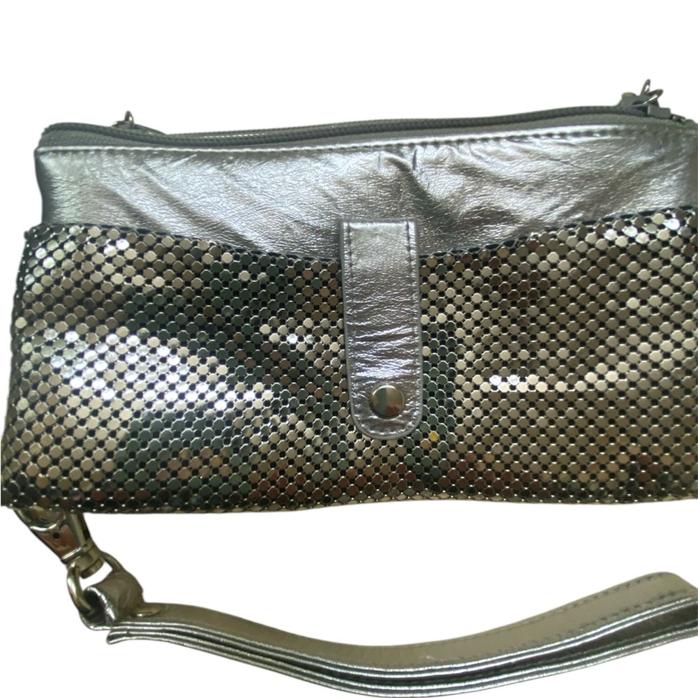 Whiting and Davis silver mesh clutch
